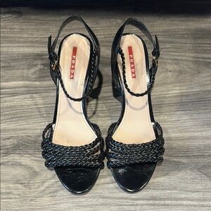 Prada Black Calzature Donna Women's Sandals